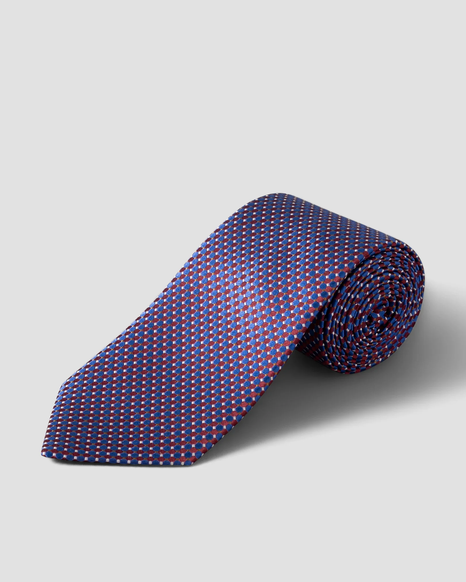 Eton - Red Geometric Silk Tie