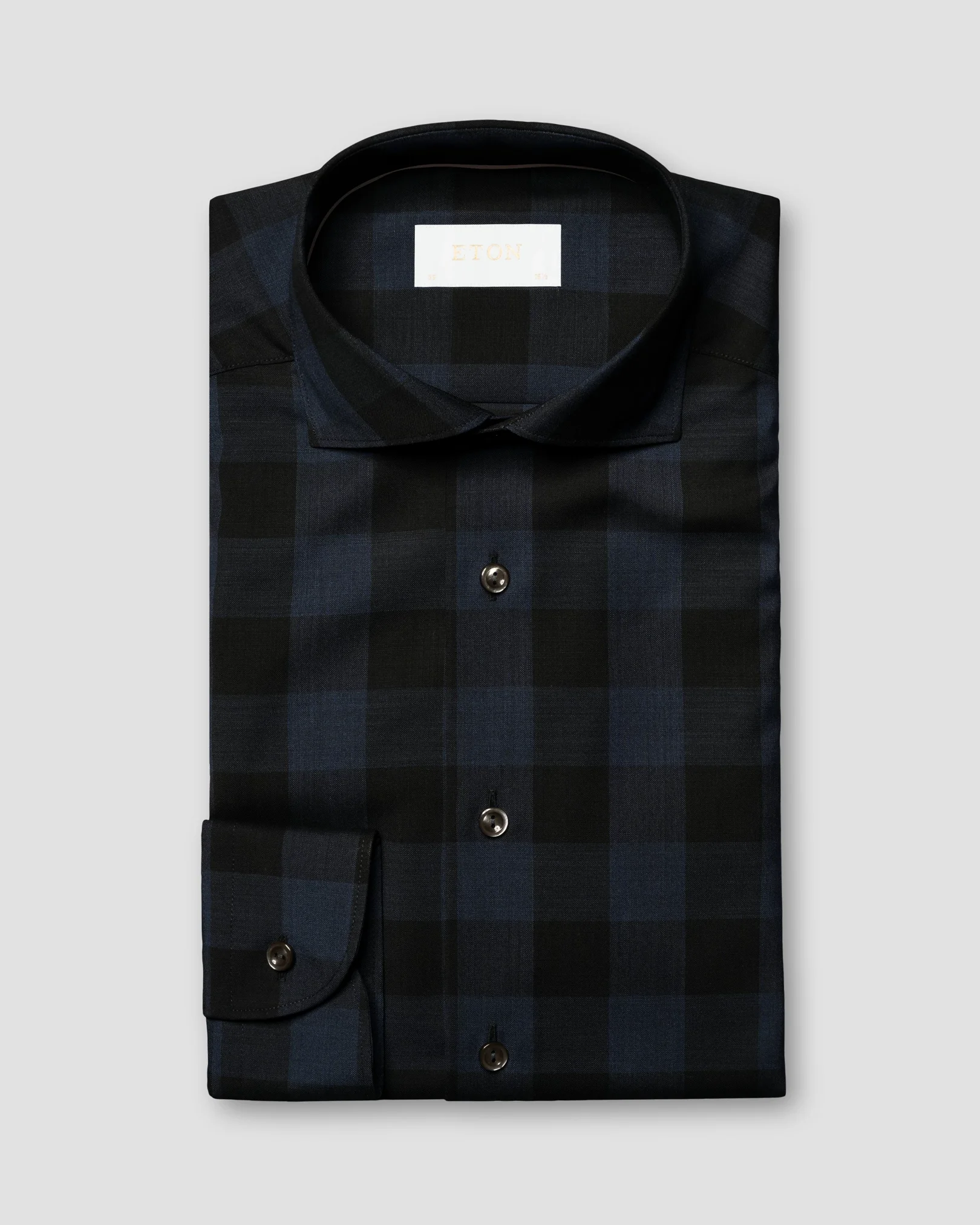 Eton - Bold Check Merino Wool Shirt