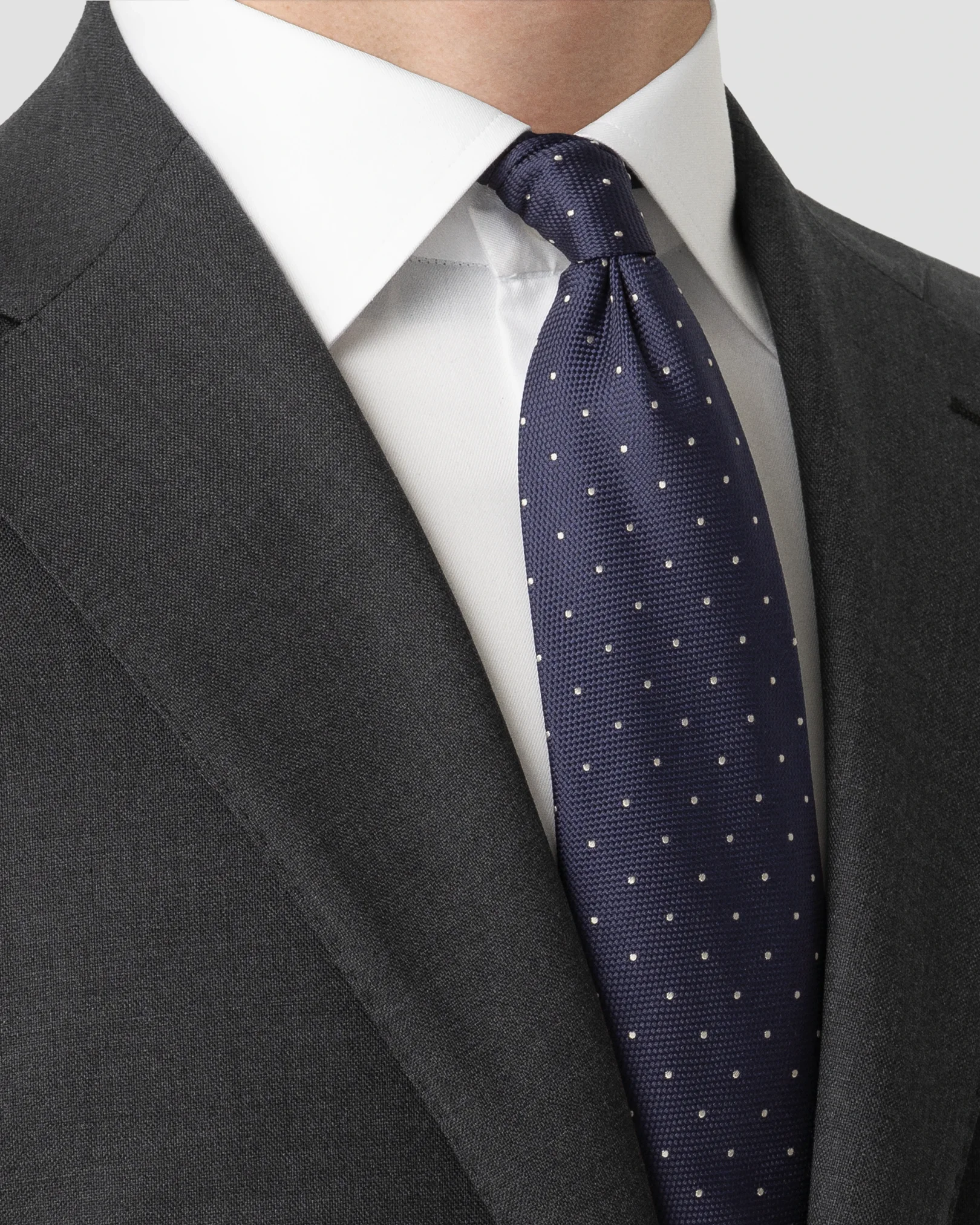 Eton - Polka Dot Woven Silk Tie