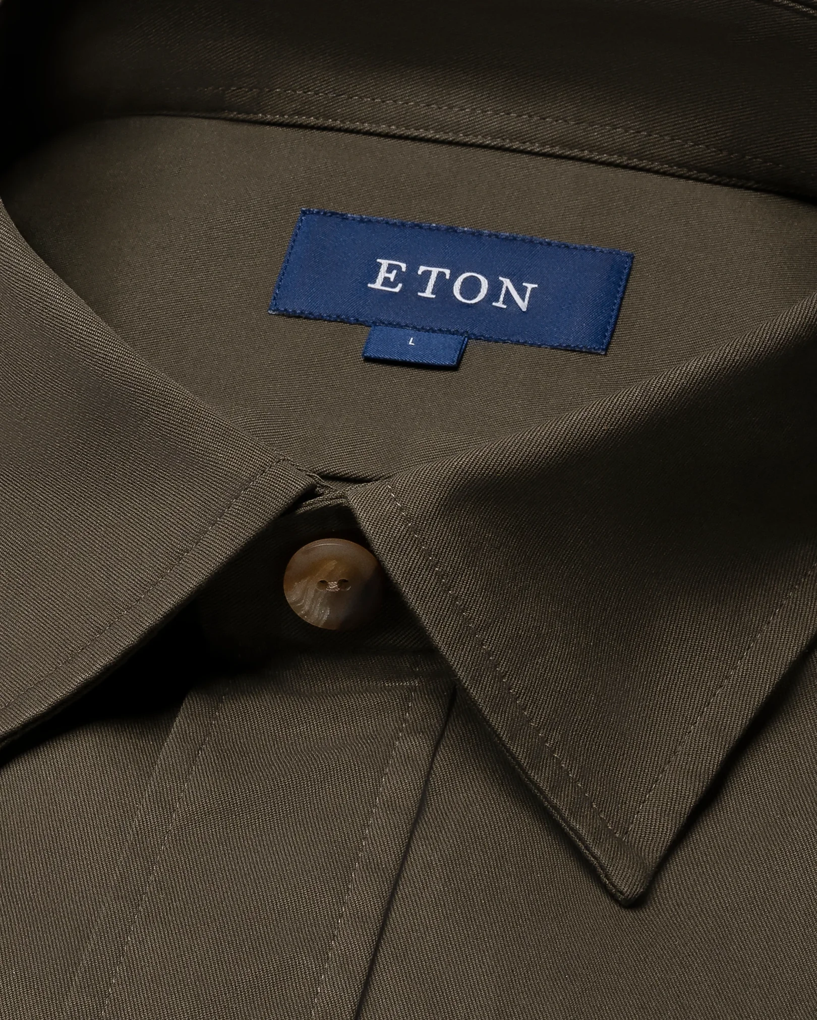 Eton - Solid Heavy Twill Overshirt