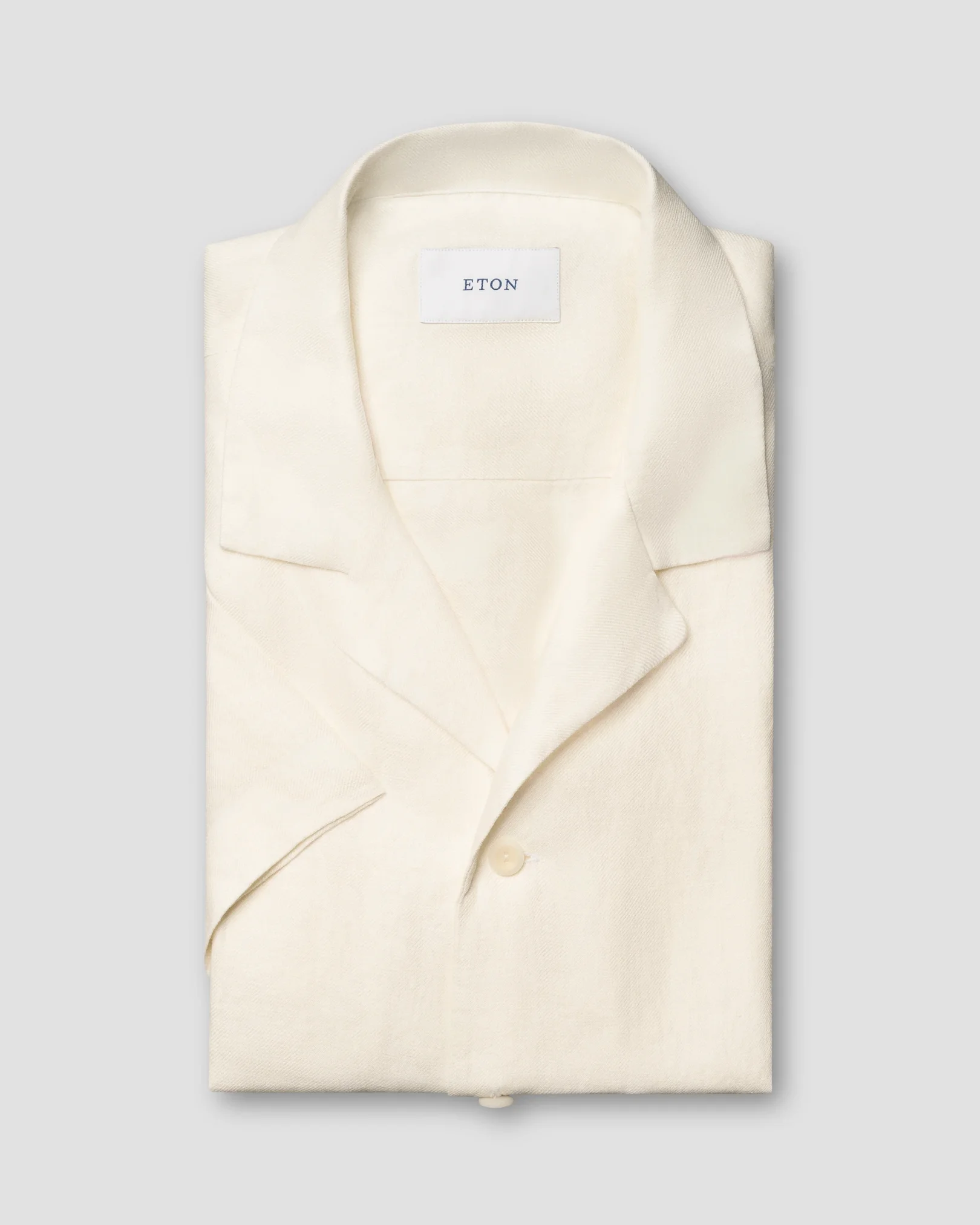 Eton - Solid Linen Twill Resort Shirt