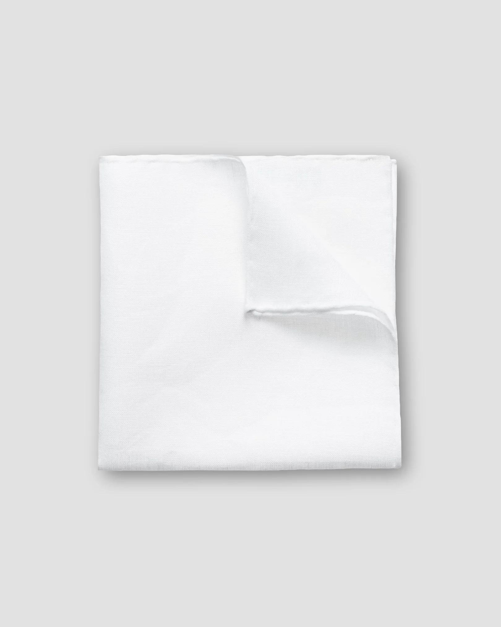 Eton - White Linen Pocket Square