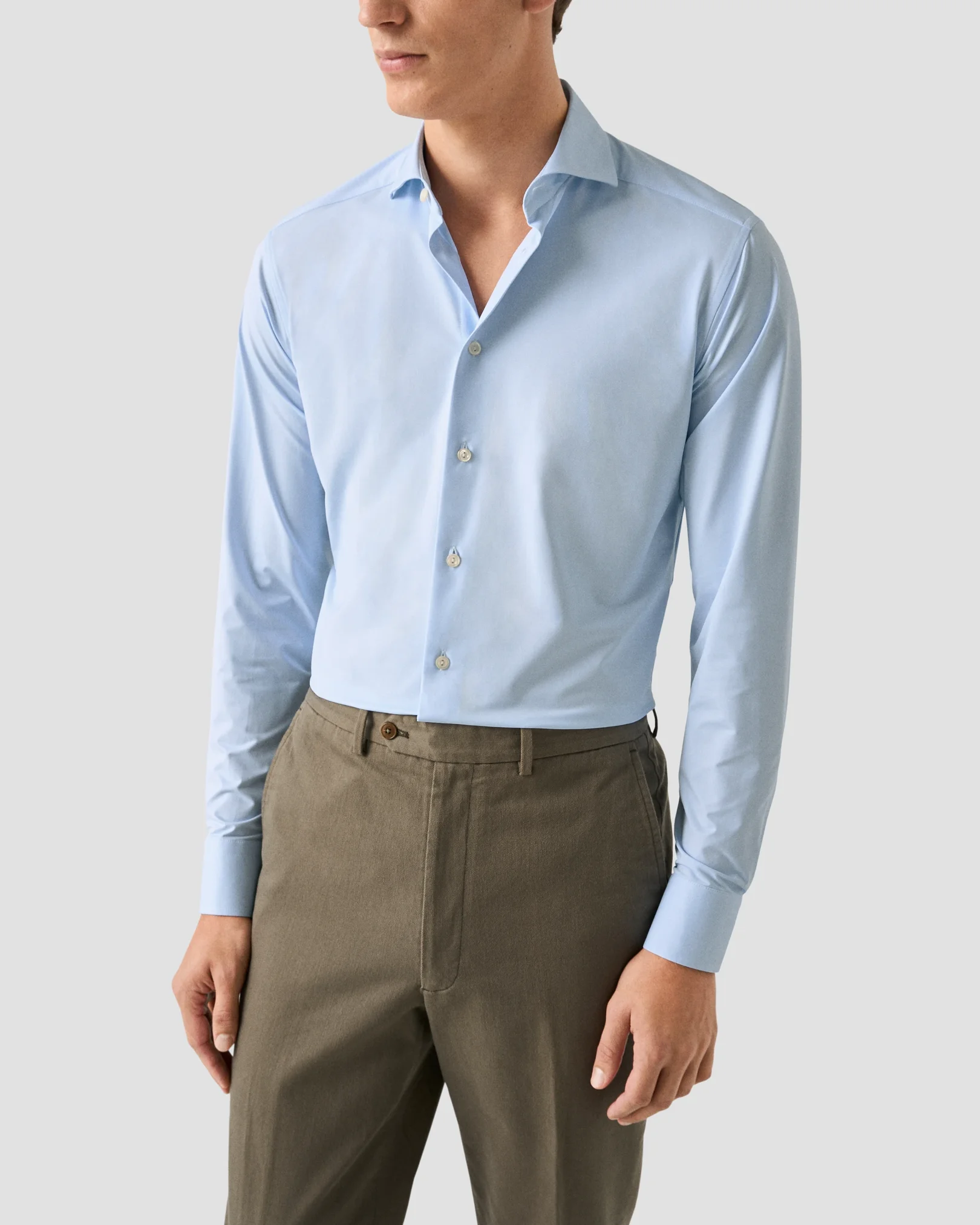 Eton - Solid Four-Way Stretch Shirt