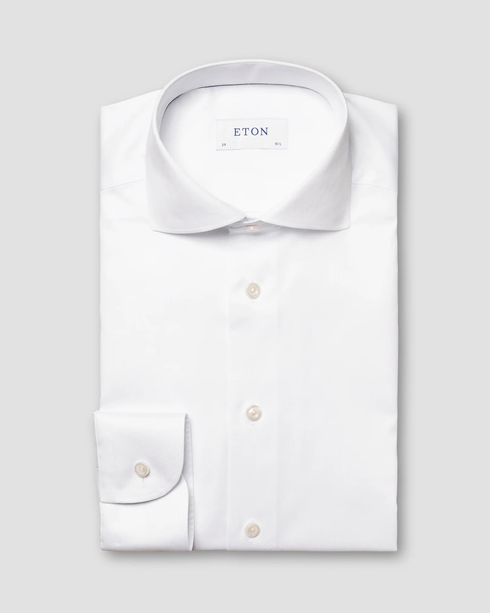 Eton - White Signature Twill Shirt - Wide Spread Collar