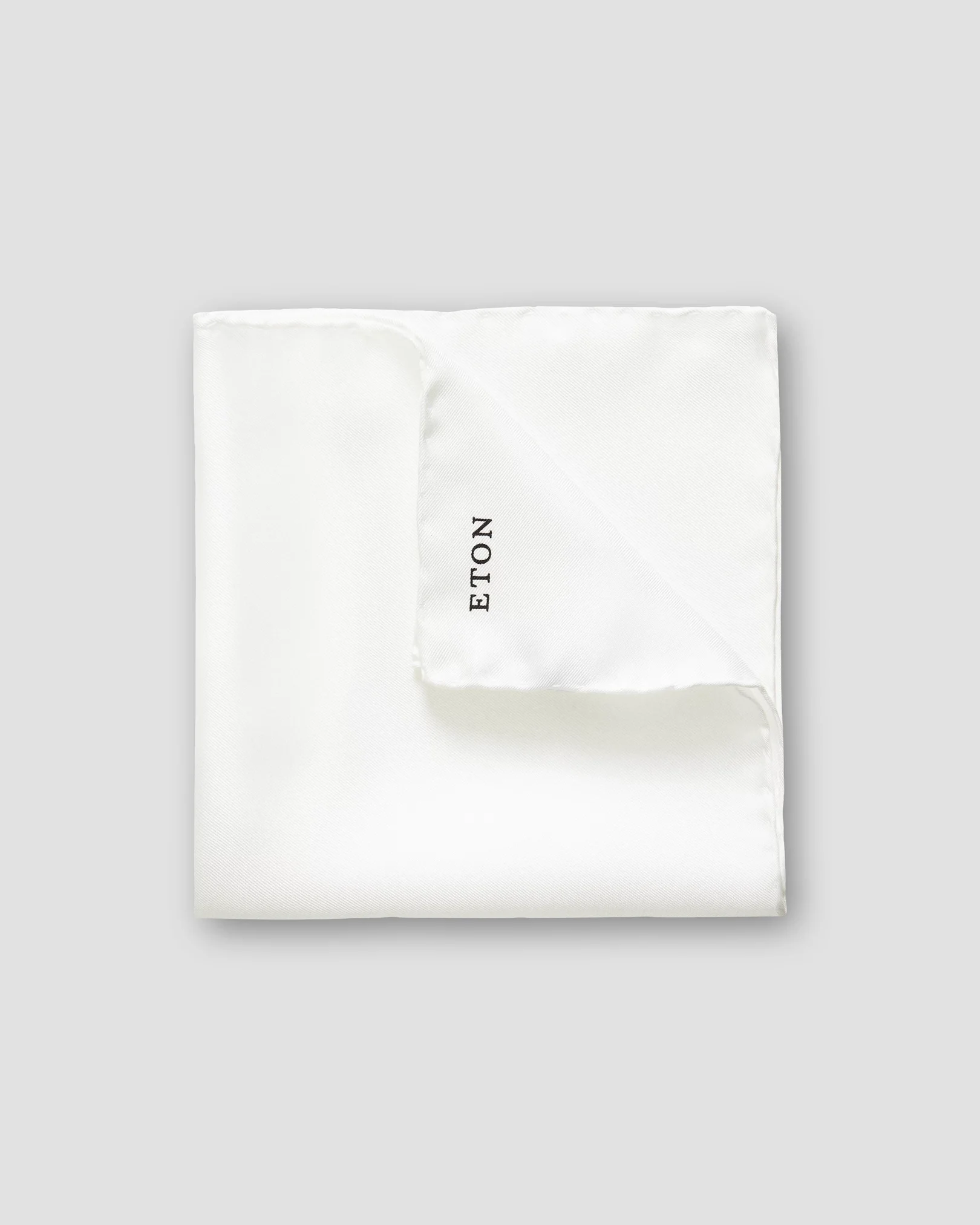 White Silk Pocket Square