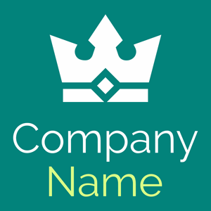 Crown logo on a Teal background - Mode & Schönheit