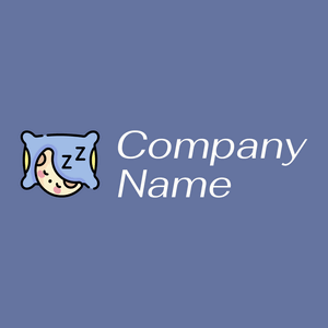 Sleeping logo on a Waikawa Grey background - Abstract