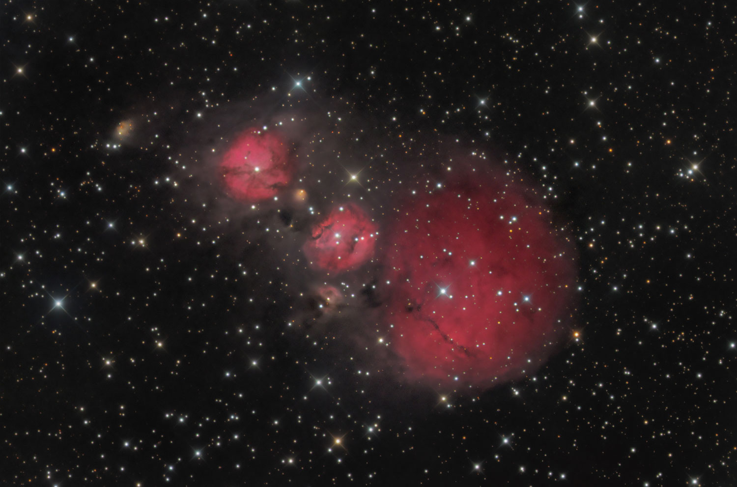 A star-forming nebula in Gemini, in January 2014.