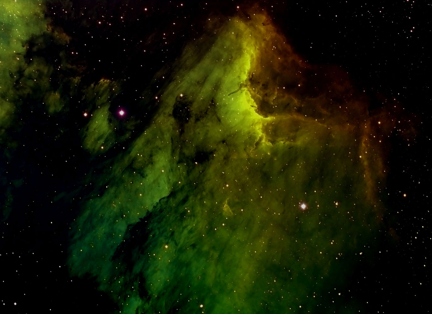 Pelican Nebula, taken from Waukesha, Wisc., on Jan. 9, 2014.