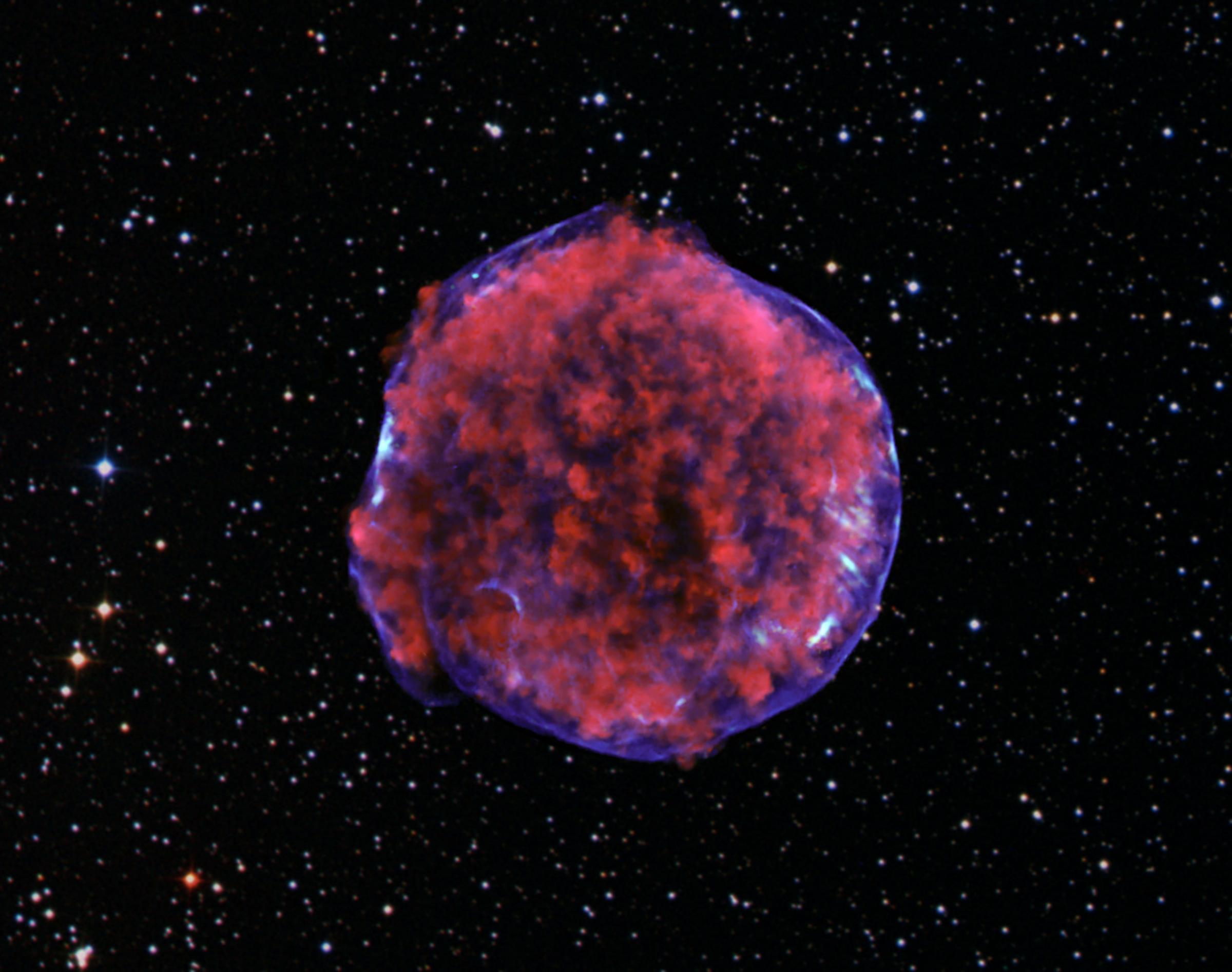 A supernova remnant in the Milky Way about 13,000 light years from Earth.