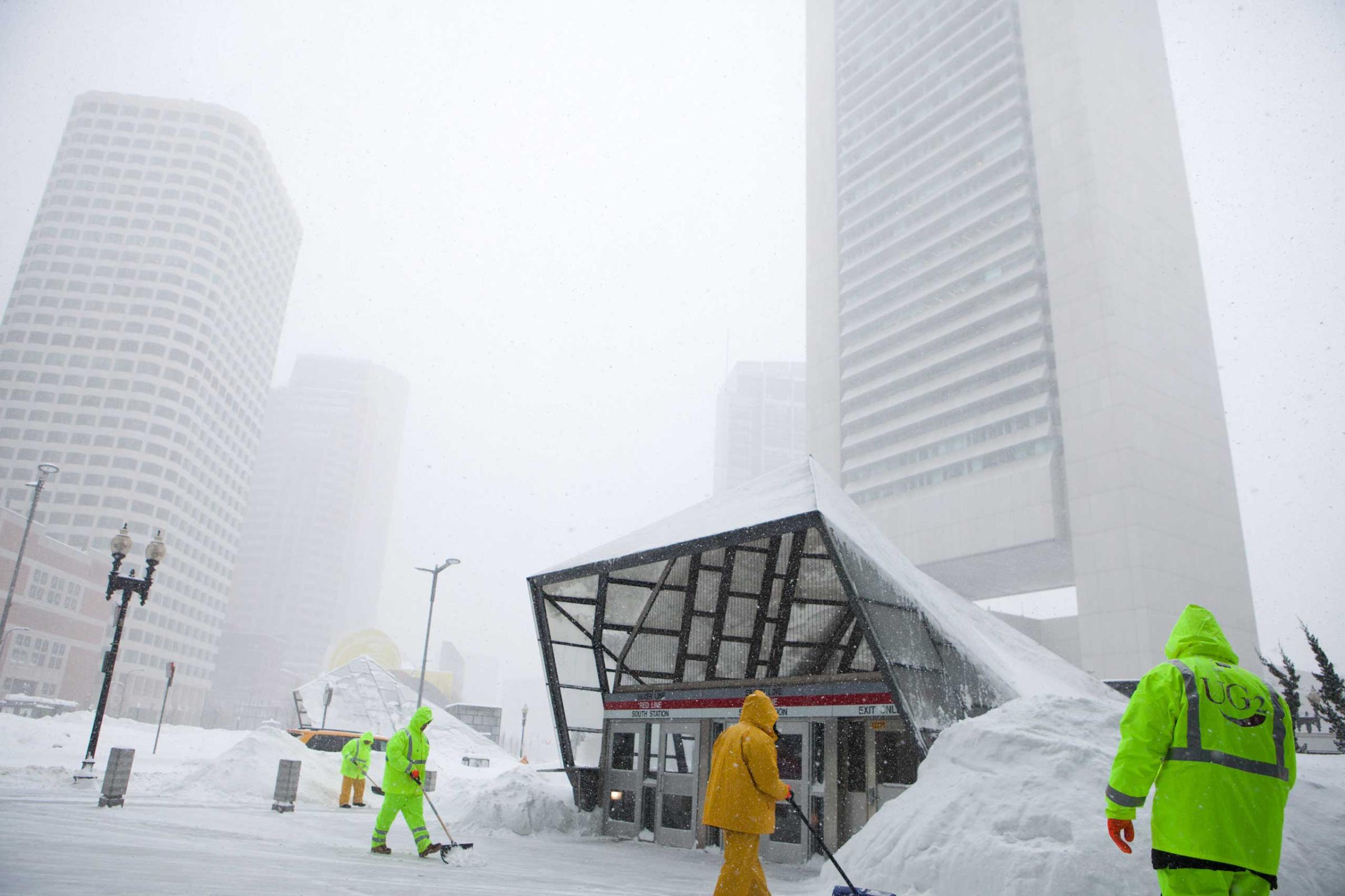 Boston Hit With Third Snowstorm In Three Weeks