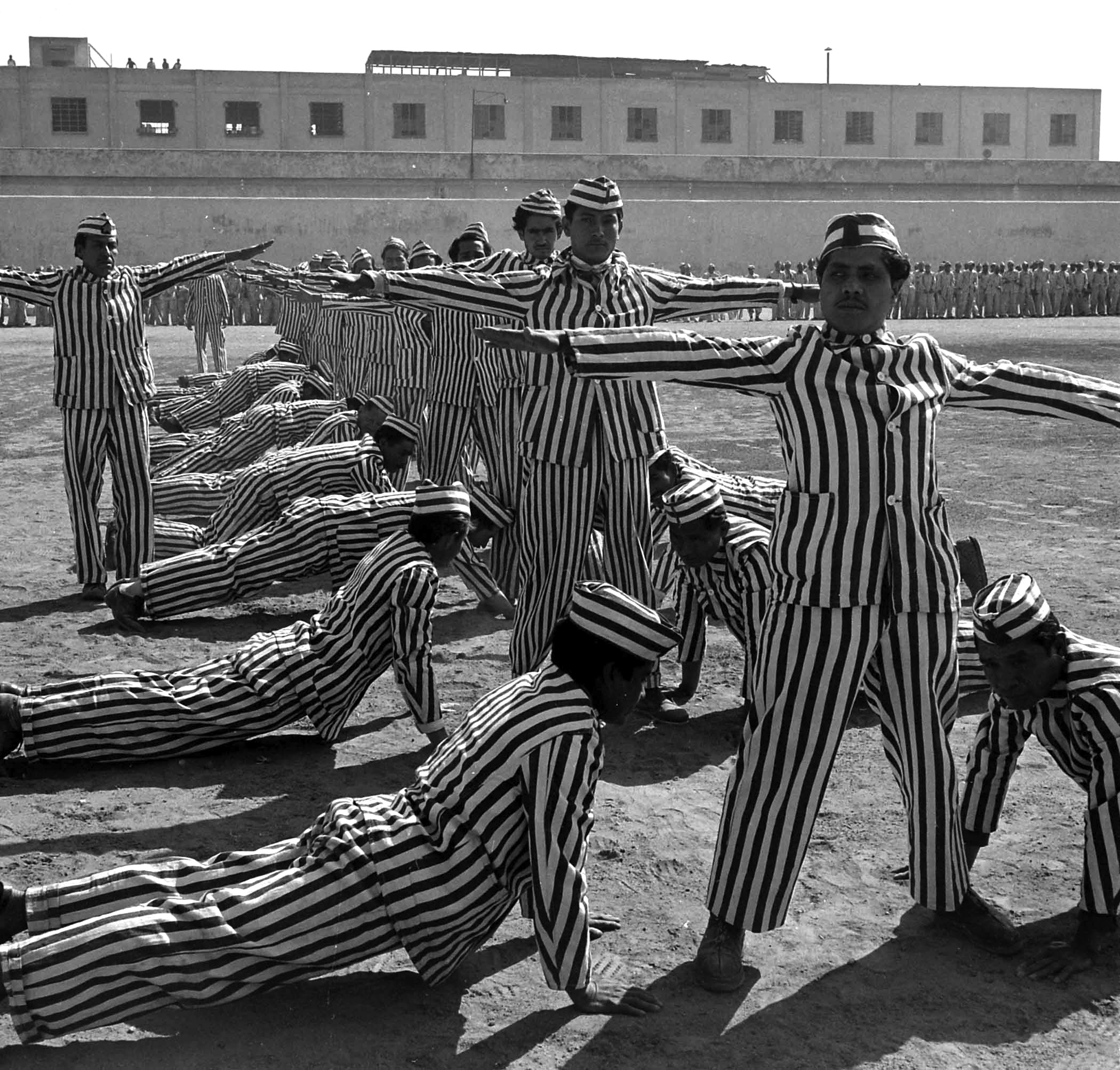 Inside the Black Palace prison in Mexico, 1950.