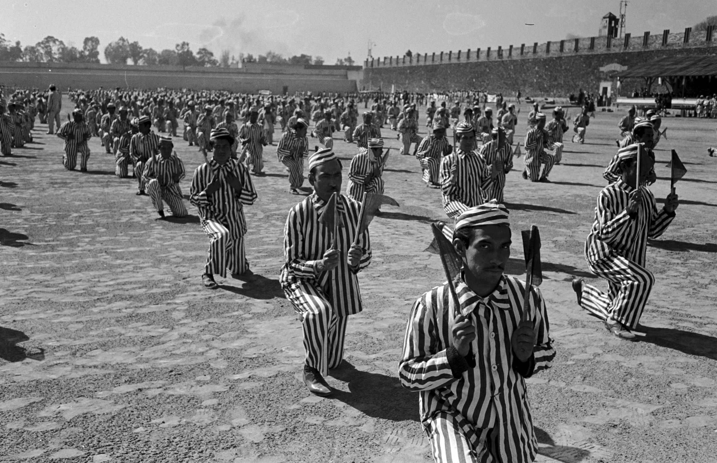 Inside the Black Palace prison in Mexico, 1950.