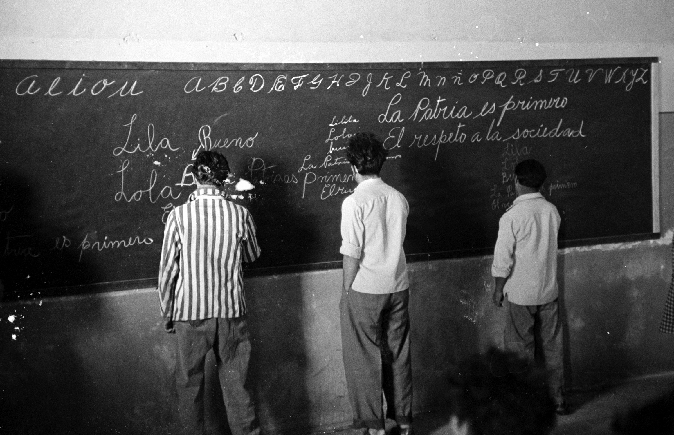 Inside the Black Palace prison in Mexico, 1950.