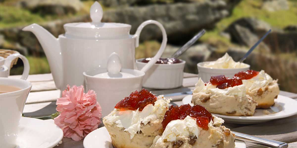 A cream tea