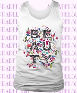 'BEAUTY' Floral Style Beautiful Flowery Tanktop