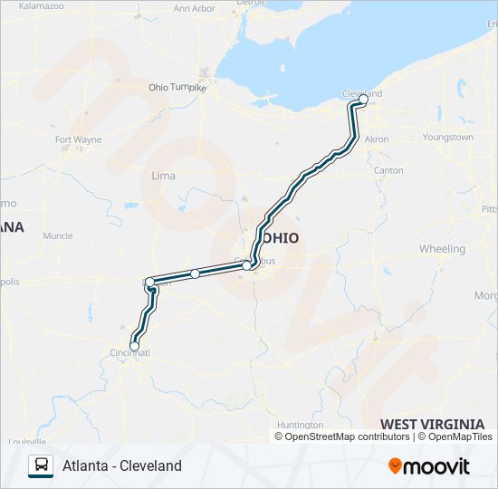 greyhound us0105 Route: Schedules, Stops & Maps - Cincinnati Bus ...