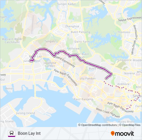 174 bus Line Map