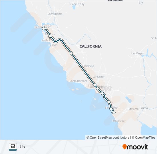 greyhound us0831 Route: Schedules, Stops & Maps - San Francisco Bus ...