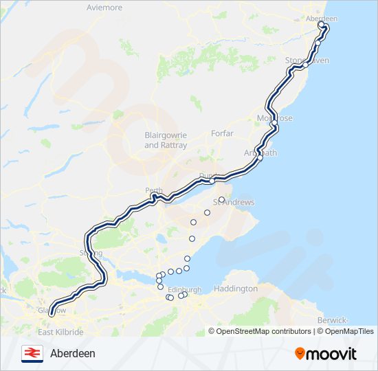 scotrail Route: Schedules, Stops & Maps - Aberdeen (Updated)