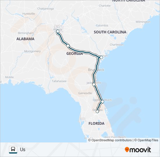 greyhound us0634 Route: Schedules, Stops & Maps - Orlando Bus Station ...