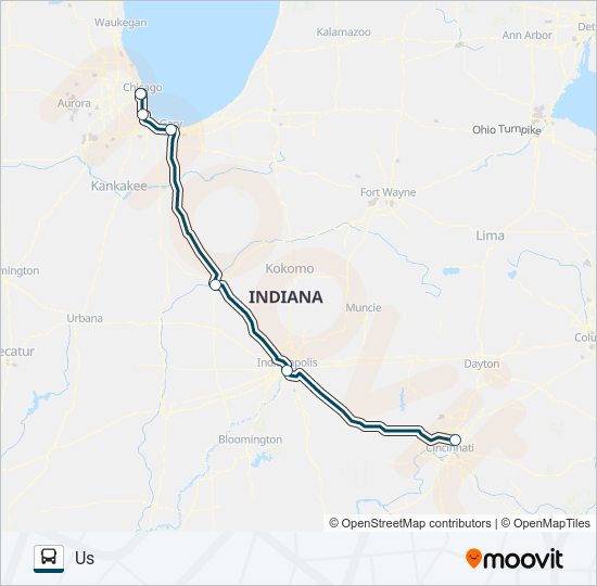 greyhound us0120 Route: Schedules, Stops & Maps - Chicago Bus Station ...