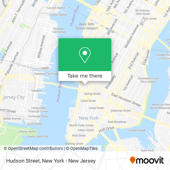 Hudson Street map