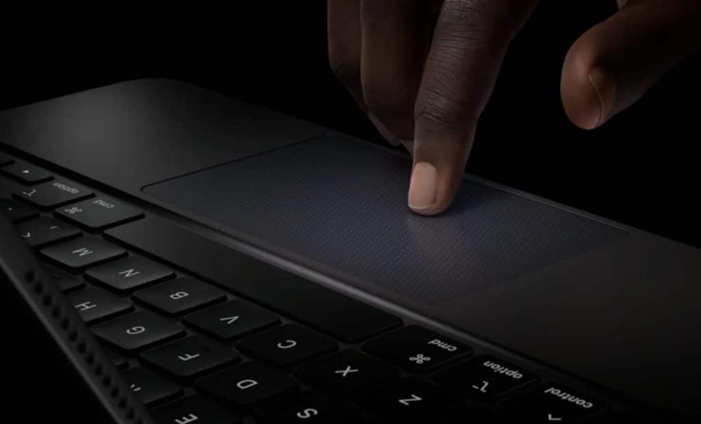 A close-up view of FlexBar, Apple’s innovative Touch Bar replacement, showcasing its adaptive interface and sleek design.