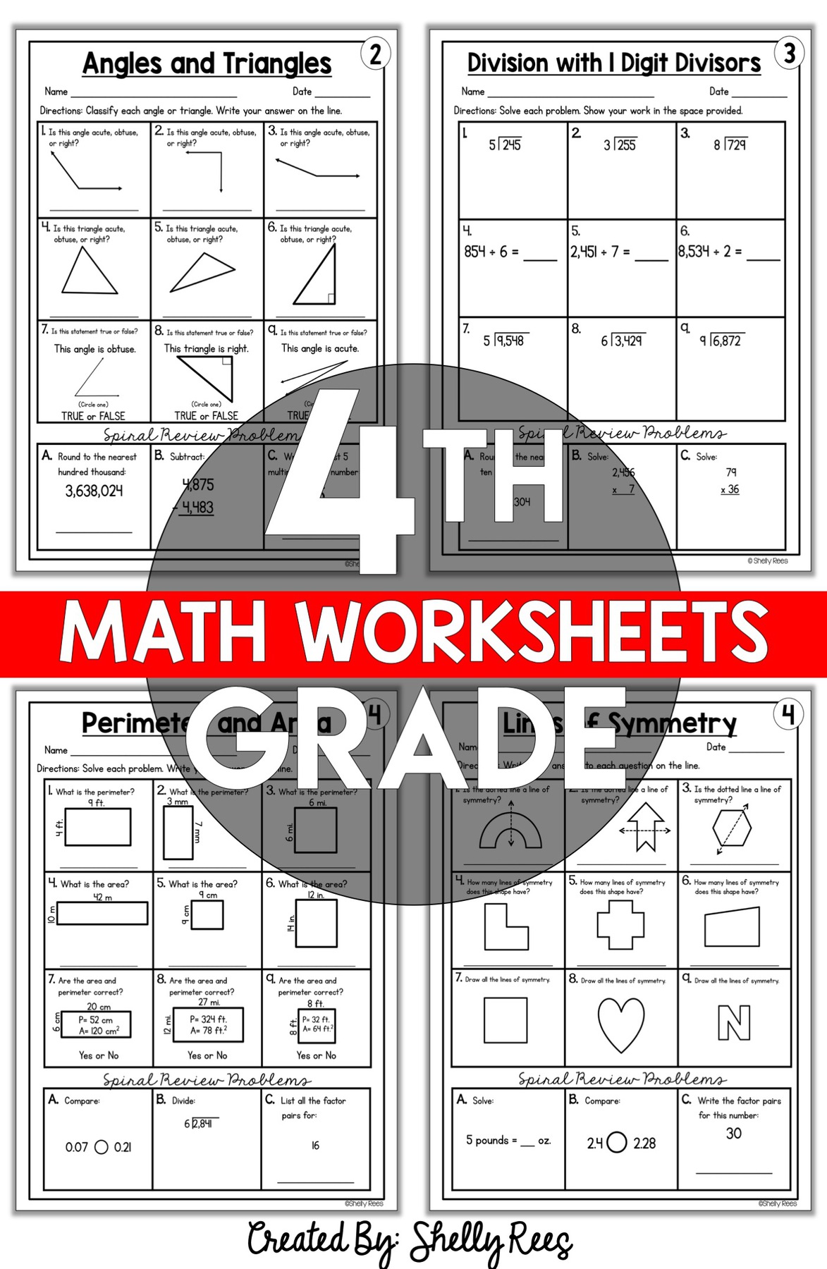 class 4th math worksheets 3 - printable 4th grade fact families ...