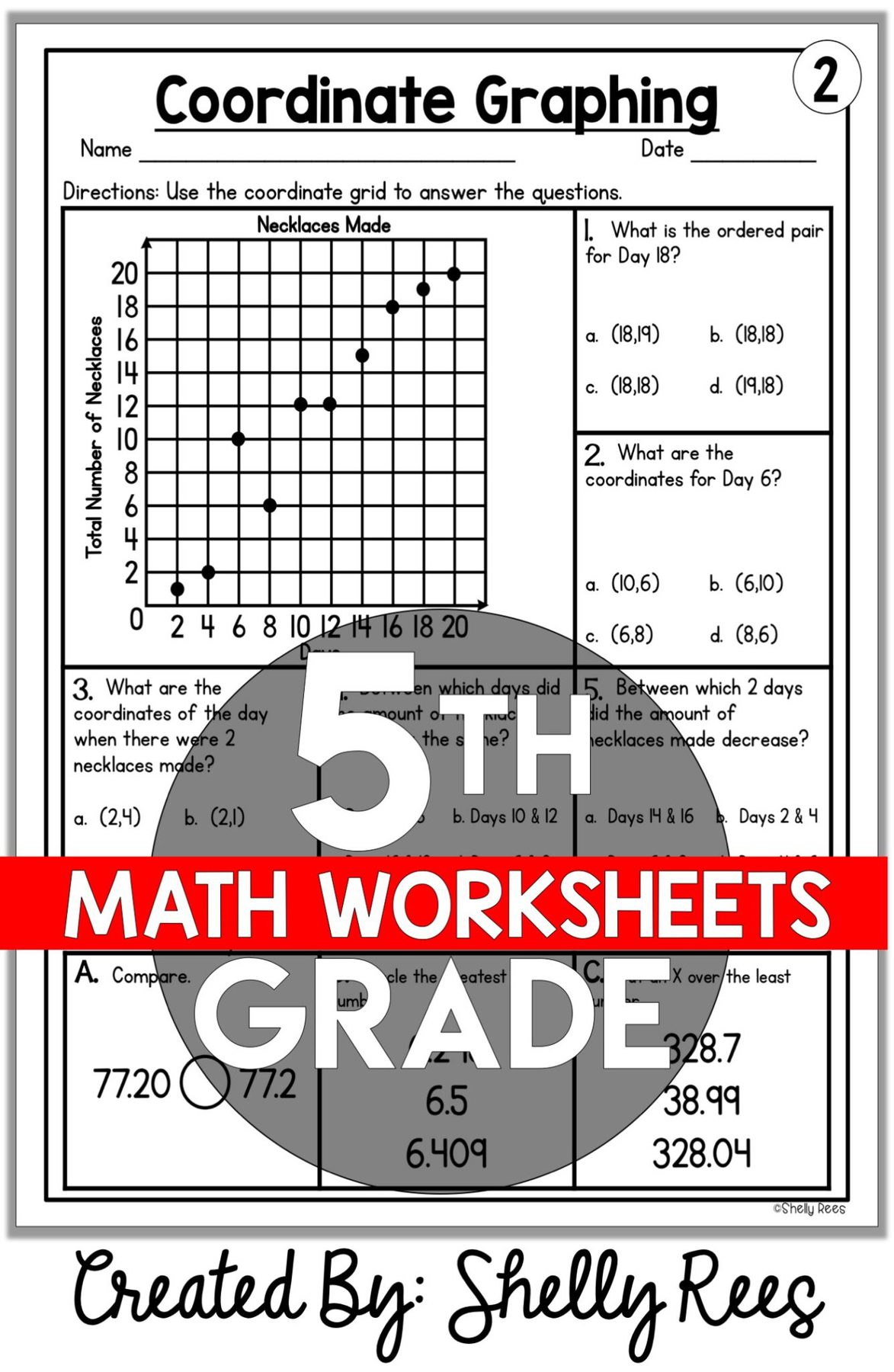 5th Grade Math Worksheet Packets