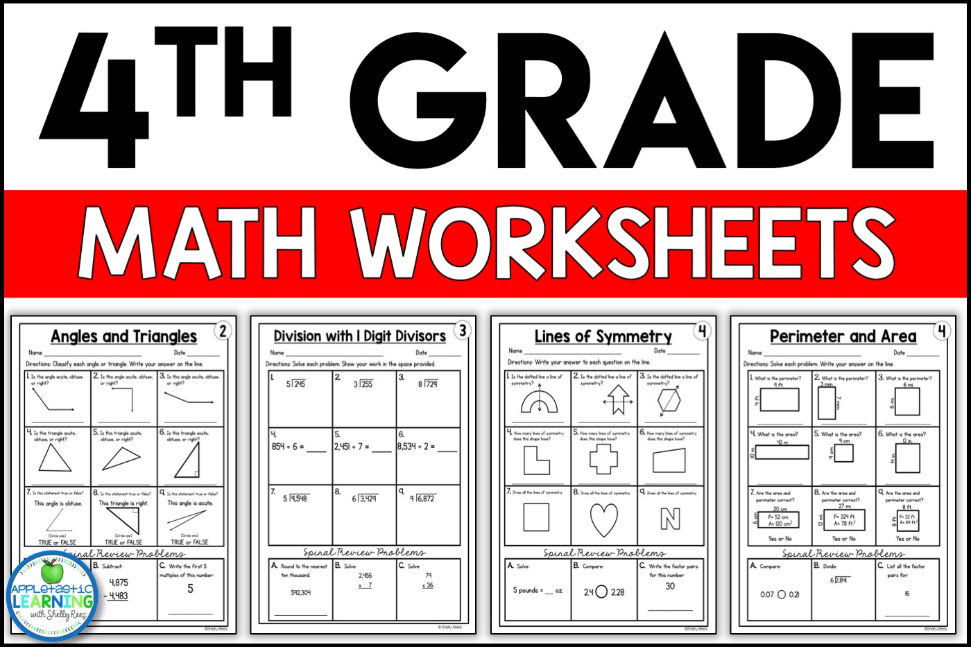 Math For Fourth Graders Worksheet