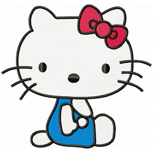 Hello Kitty Machine Embroidery Design