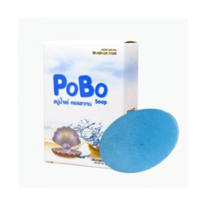 Pobo Mineral Collagen Soap Gentle Cleansing Brightening Reduce Dark Spot Freckles Aura Clear Skin (China)