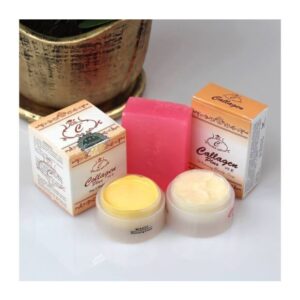 Collagen day night cream and soap