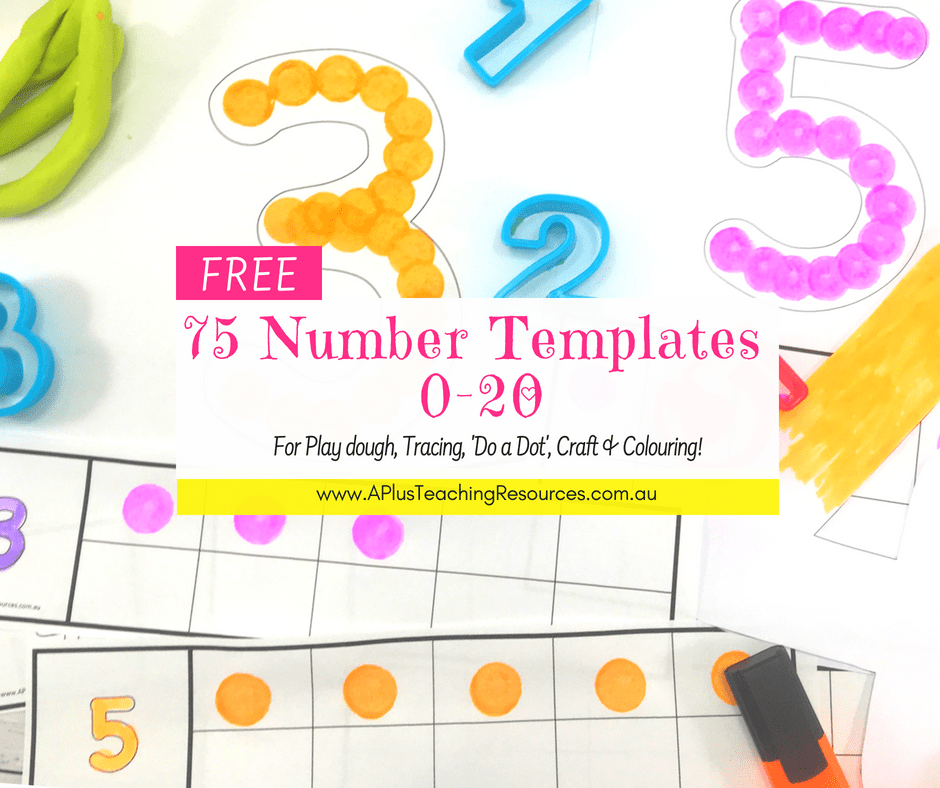 75 FREE Number printables 0-20