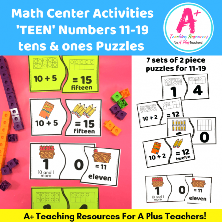 Number Puzzles for 11-19 and teens product image