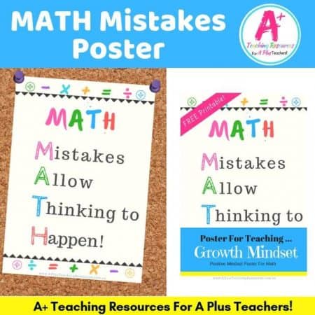 Mistakes Posters Growth Mindset Product image