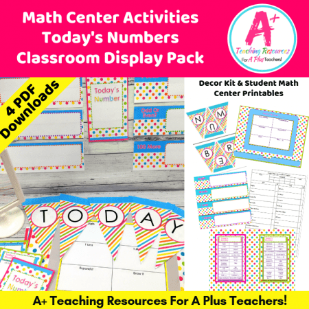 Image of teaching pack for teaching Today's Number