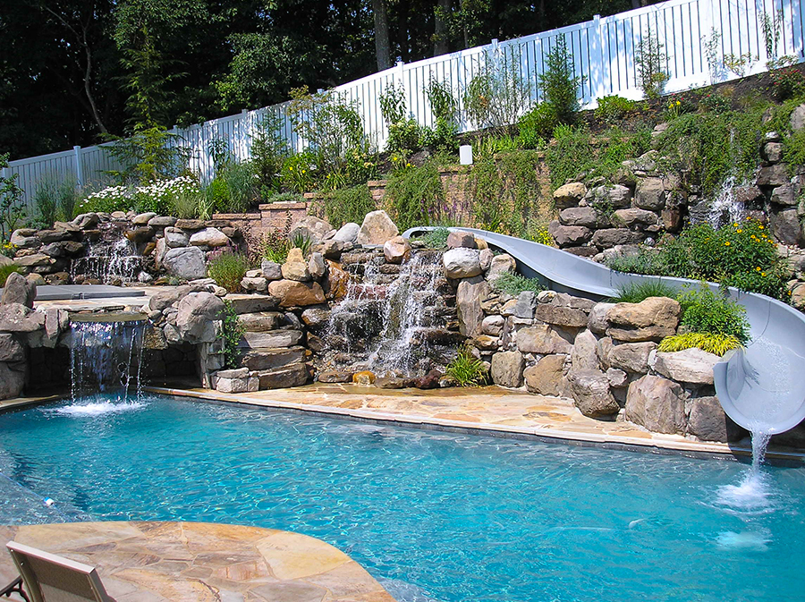 Geller - Voorhees, NJ | Aquatic Artists | Pool Waterfalls | NJ, PA, DE, MD