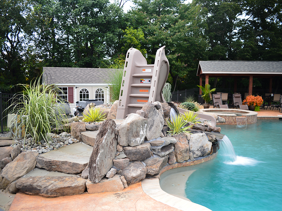 Pullen - Upper Freehold, NJ | Aquatic Artists | Pool Waterfalls | NJ ...