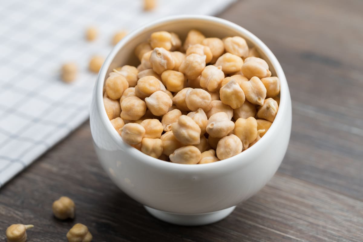 Small White Chickpeas; Canned Form Protein Fiber Sources 2 Vitamins A B ...