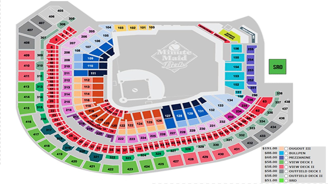 Minute Maid Park Seating Map With Rows Crafts Diy And Ideas Blog | My ...