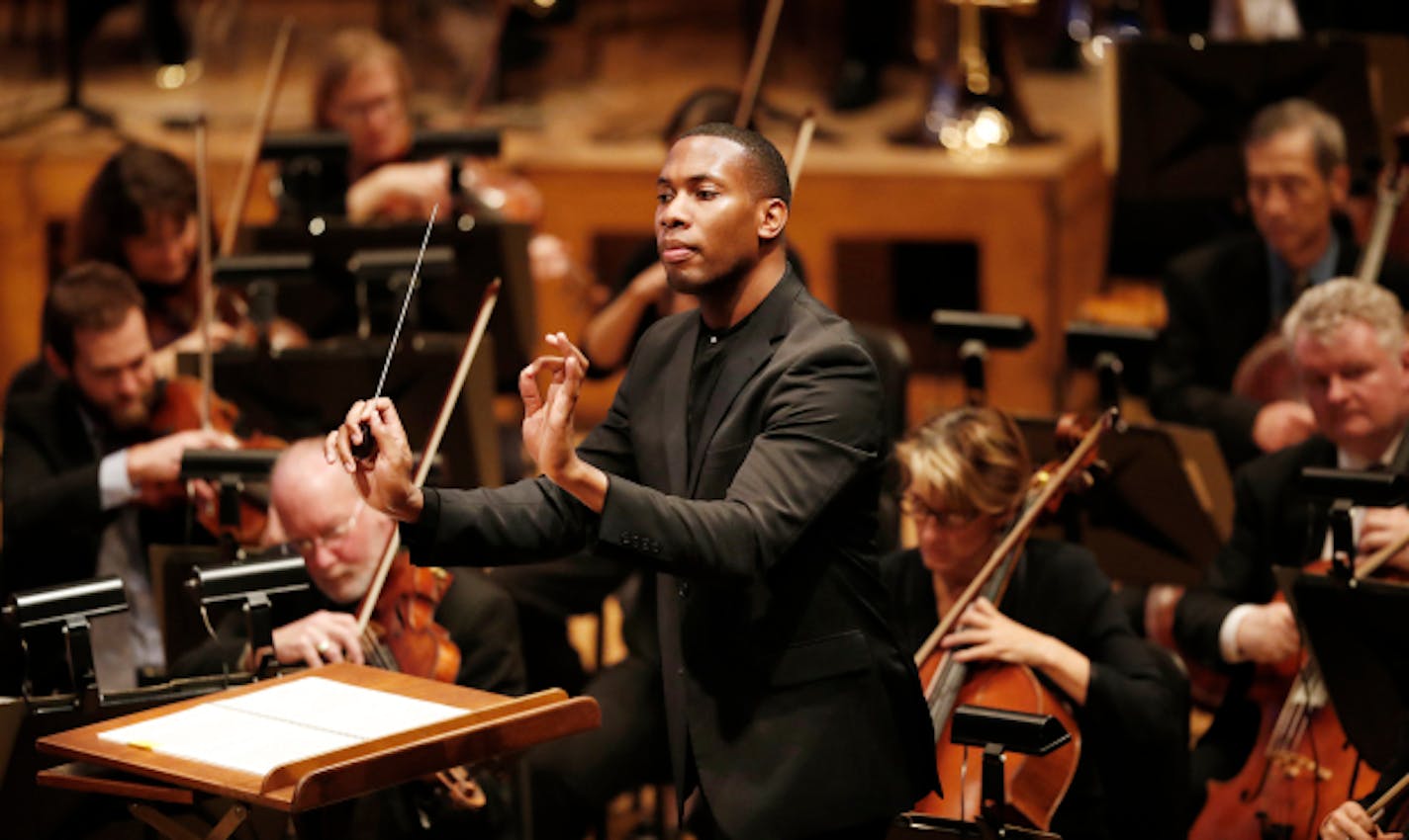 Roderick Cox profile, assistant conductor for MN Orchestra Wednesday October 26, 2016 in Minneapolis, MN. ]  Jerry Holt / jerry. Holt@Startribune.com ORG XMIT: MIN1610261421431381