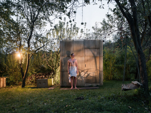 Ika.architekti builds fun and functional DIY sauna in Brno