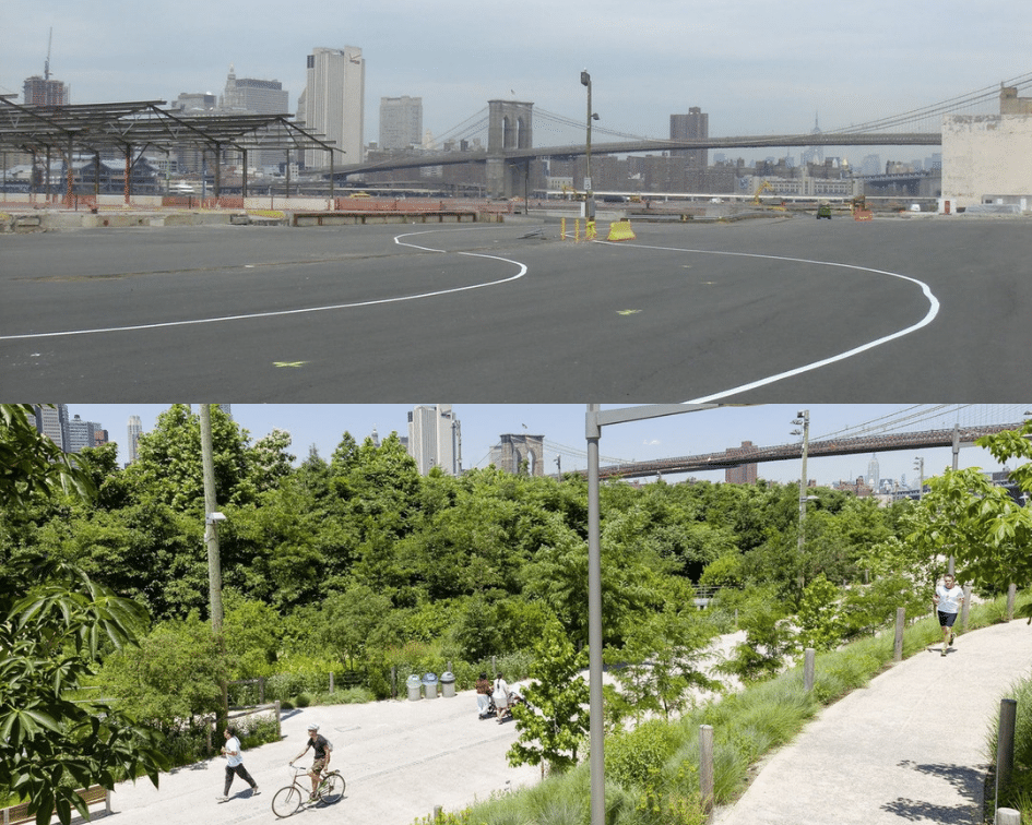 Brooklyn Bridge Park Before and After, Brooklyn, New York