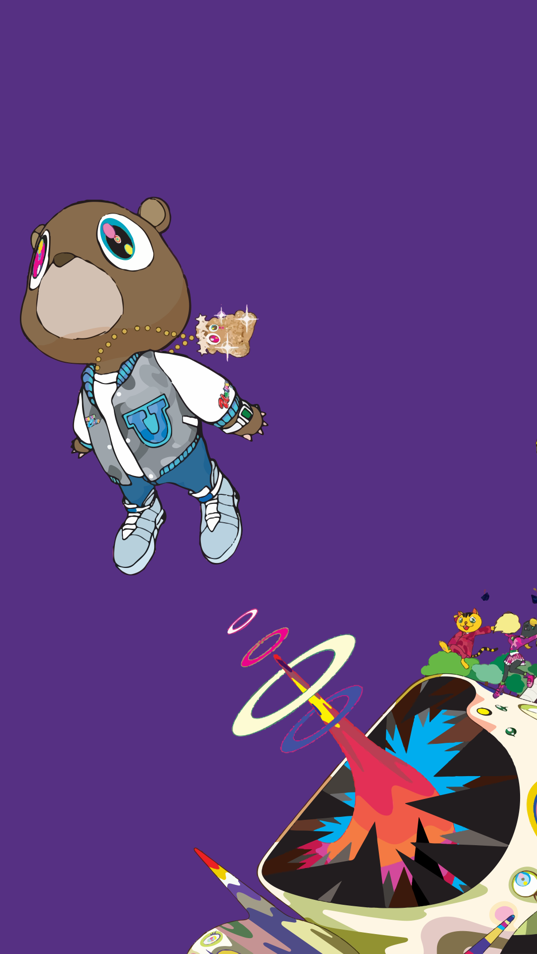 Graduation  Kanye west wallpaper Kanye west graduation bear Cute cartoon  drawings