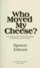 Cover of: Who moved my cheese?