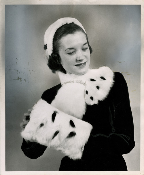 Salt Lake Tribune file photo

A model poses in an outfit in this fashion photo from The Salt Lake Tribune archives. The photo is dated from 1949.