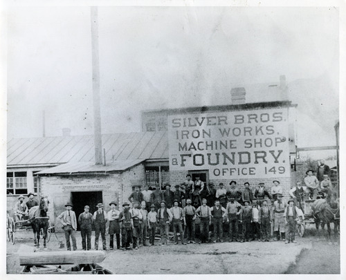 Tribune file photo

A group of men is seen at the Silver Bros. Iron Works Machine Shop and Foundry in this undated photo.