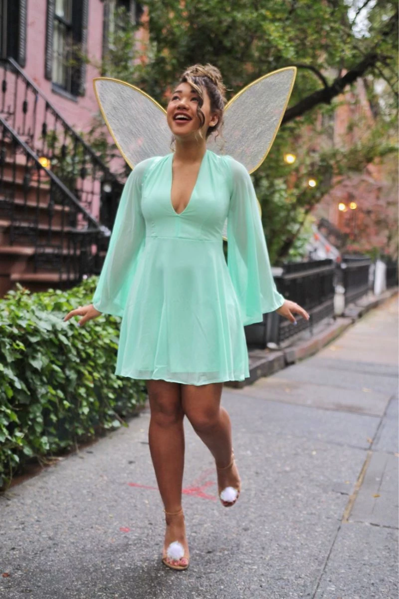 tinkerbell womens halloween costumes with wings